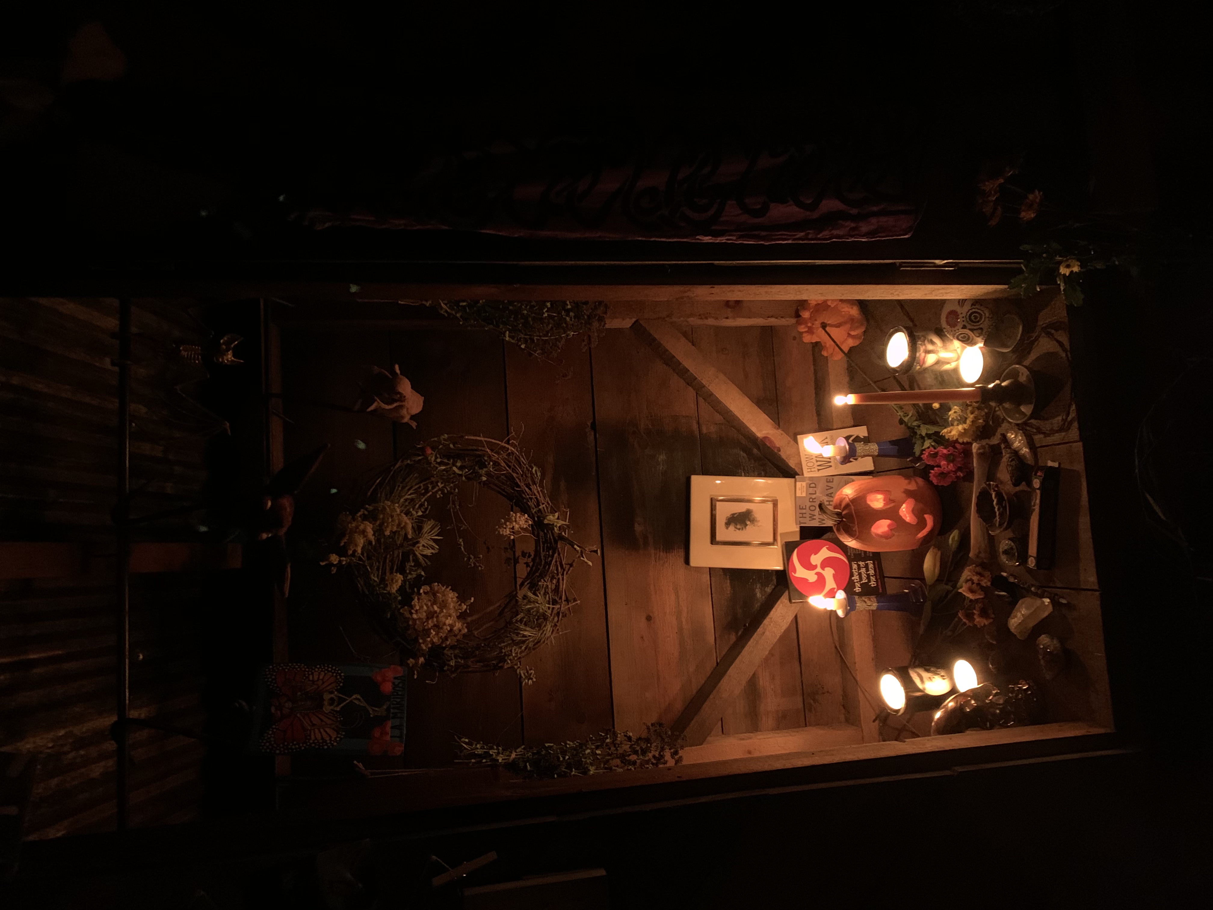 a small ritual space meant to honor the dead
